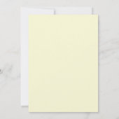 Invitation Mariage Peint au Periwinkle Beurre (Dos)