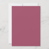 Invitation Mariage Peint au Plum Saphir (Dos)