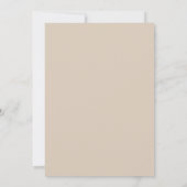Invitation Mariage Peint au Taupe Saphir (Dos)