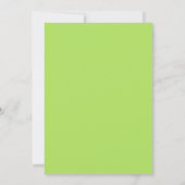 Invitation Mariage Peint Chartreuse Sarcelle (Dos)
