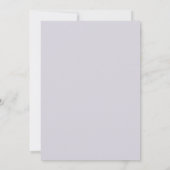 Invitation Mariage peint de succulente lilas (Dos)