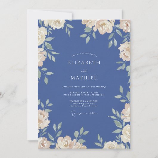 Invitation Mariage Peint en Acier (Devant)