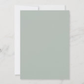 Invitation Mariage peint en bleu acier (Dos)