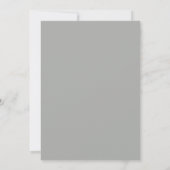 Invitation Mariage Peint en Gris Céladon (Dos)