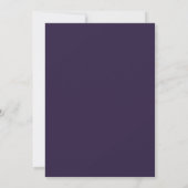 Invitation Mariage peint en indigo mint (Dos)