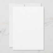 Invitation Mariage peint en or doux azur (Dos)