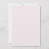 Invitation Mariage peint en rose pâle Celeste (Dos)