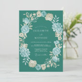 Invitation Mariage Peint Essence Champagne (Debout devant)