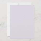 Invitation Mariage peint violet abricot (Dos)
