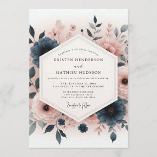 Invitation Mariage Peintre à la Saignée d'Ardoise