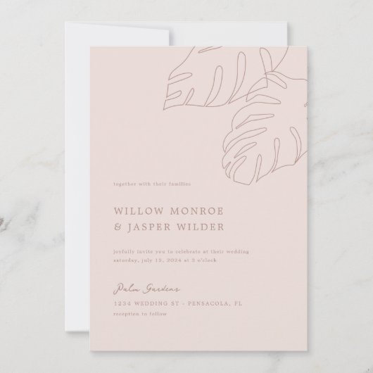 Invitation Mariage Pensacola (Devant)