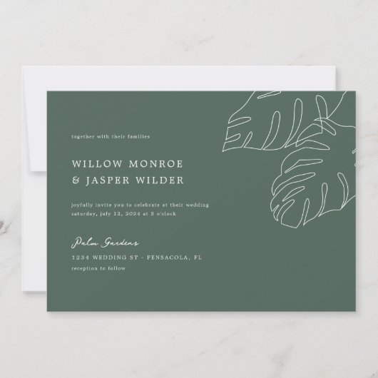 Invitation Mariage Pensacola (Devant)