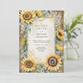 Invitation Mariage personnalisé Baby shower d'anniversaire re (Debout devant)