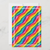 Invitation Mariage personnalisé LGBT Cœur Arc-en-ciel (Dos)