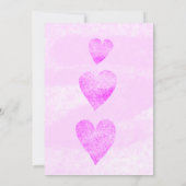 Invitation Mariage personnalisé RSVP coeurs traditionnels (Dos)