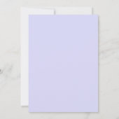 Invitation Mariage Pervenche Feuillage Sauge (Dos)