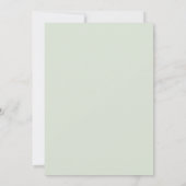 Invitation Mariage Pervenche Menthe Hydrangea Eucalyptus Atté (Dos)