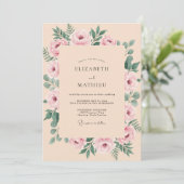 Invitation Mariage Pétale Aurore (Debout devant)