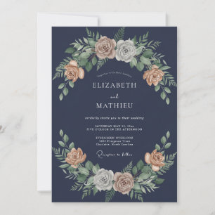 Invitation Mariage Pétale d'Abricot de Minuit