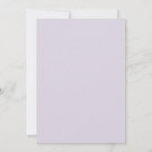 Invitation Mariage Pétale d'Anémone Améthyste (Dos)