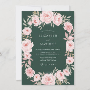 Invitation Mariage Pétale de Chasseur Rouge