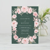Invitation Mariage Pétale de Chasseur Rouge (Debout devant)