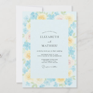 Invitation Mariage Pétale de Citrine Céleste