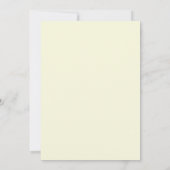 Invitation Mariage Pétale de Lilas Douce Jaune Pâle (Dos)