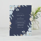 Invitation Mariage Pétale de Poudre de Minuit (Debout devant)
