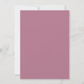Invitation Mariage Pétale d'Or Mauve (Dos)