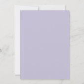 Invitation Mariage Pétale d'Orchidée Pervenche (Dos)
