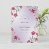 Invitation Mariage Pétale d'Orchidée Plumée (Debout devant)