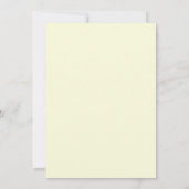 Invitation Mariage pétale jaune beurre (Dos)