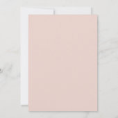 Invitation Mariage Pétale Rose Foncé Pervenche (Dos)