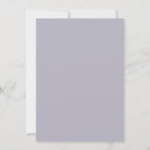 Invitation Mariage pétale violet mauve (Dos)