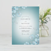 Invitation Mariage Pétales Peints d'Azur (Debout devant)