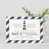 Invitation Mariage phare (Debout devant)