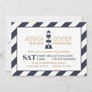 Invitation Mariage phare