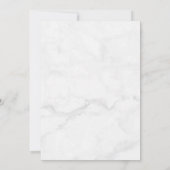 Invitation Mariage Phases de la lune de marbre gris céleste (Dos)