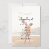 Invitation Mariage photo (Devant)