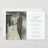 Invitation Mariage Photo 60e anniversaire Diamond Confetti (Devant)