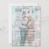 Invitation Mariage photo à effet noir et blanc classique (Devant)