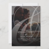Invitation Mariage photo Ampersand (Devant)