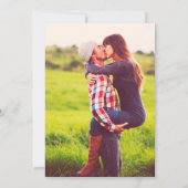 Invitation Mariage photo Aqua and Gold Watercolor Beach (Dos)