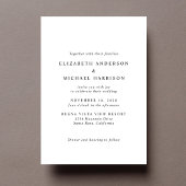 Invitation Mariage photo Arch moderne