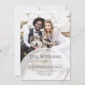 Invitation Mariage photo Arch Typographie (Devant)