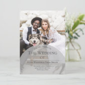 Invitation Mariage photo Arch Typographie (Debout devant)