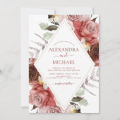 Invitation Mariage photo Automne Terracotta Automne (Devant)