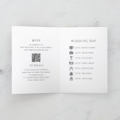 Invitation Mariage photo avec QR code moderne simple (Intérieur)