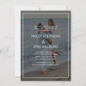 Invitation Mariage photo Beach Romance (Devant)